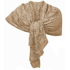 Sciarpa pizzo paillettes - sciarpa,