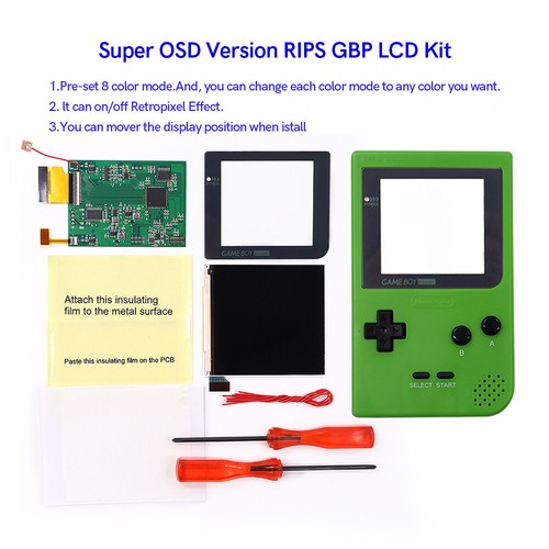 Schermo osd gameboy pocket ips - schermo,