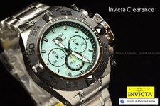 Orologio Invicta Subaqua Noma IV Uomo Cronografo Quadrante Turchese Tono Argento SS