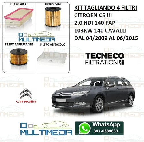 Kit tagliando filtri - tagliando, tecneco