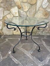 Tavolino da divano per area relax in ferro battuto artigianale