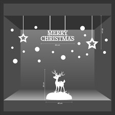 adesivi natale vetrine