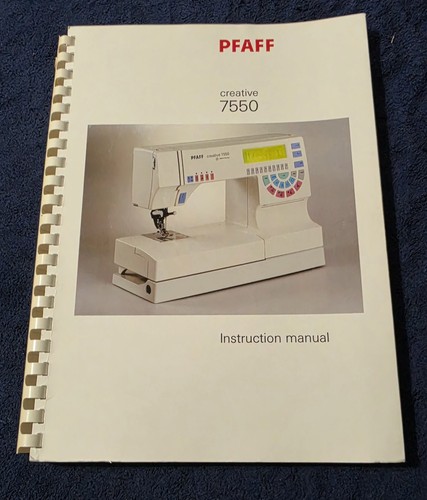 Pfaff creative 7550 manuale - pfaff,
