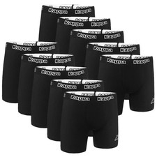 Confezione 10 Boxer Kappa Nero Uomo Boxer Shorts Intimo 891512