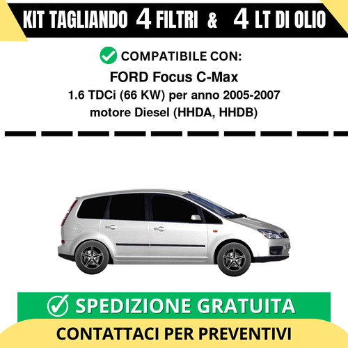 Tagliando per ford focus max - focus, c-max