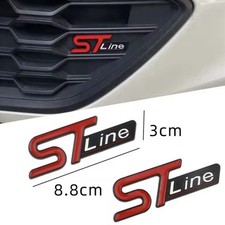 St-Line Badge Logo Adesivo Griglia Ford Focus Fiesta Puma Stemma Emblema Distint