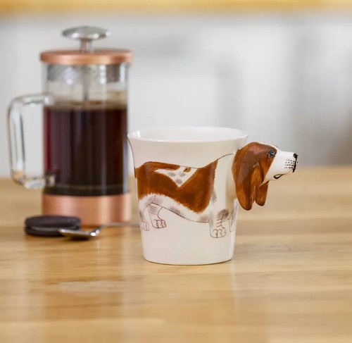 Basset hound porcelain - basset, mug