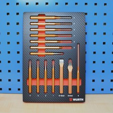 Würth Zebra driver stecca set scalpelli assortimento in inserto in schiuma