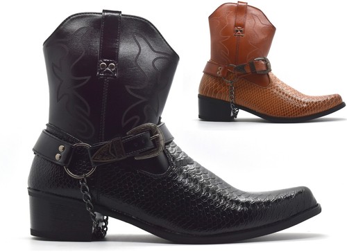 Stivali cowboy uomo pelle - , di