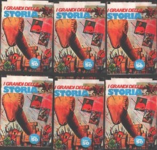 I Grandi della Storia - Lotto 6 bustine di figurine ed. D.N. 1977