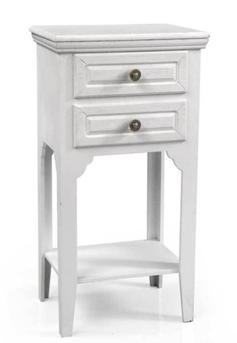 Comodino bianco avorio panna - comodino,