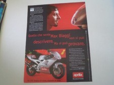 advertising Pubblicità 1996 MOTO APRILIA RS 250 REPLICA e MAX BIAGGI