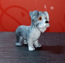 HAPPY PUPPY CANE DI SCHNAUZER NANO PLASTICA CUCCIOLO PELOSETTO 9 RAZZE+CARD