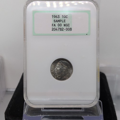 1963 roosevelt dime ngc - 1963,