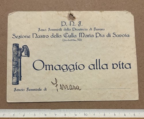 Invito ferrara fascismo - invito,