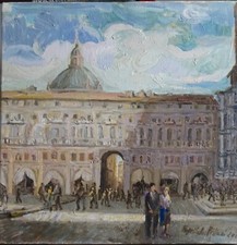 QUADRO DIPINTO AD OLIO SU TELA FIRMATO