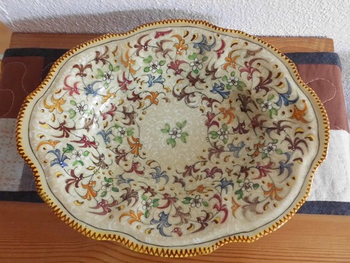 Vassoio ceramica dipinto a - ceramica,