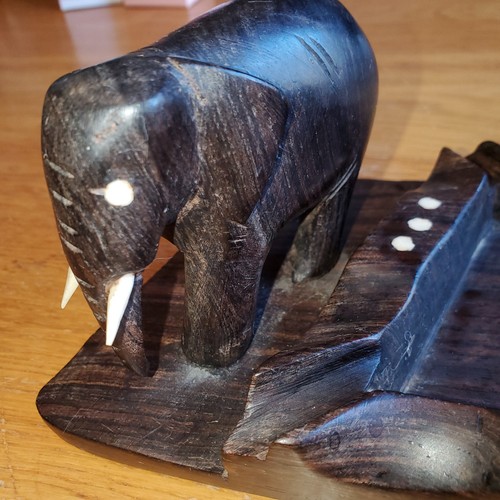 Vintage ebony wood - wood, hand