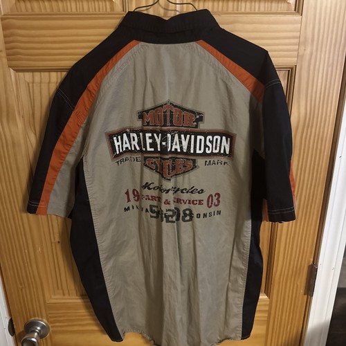 Harley davidson mechanic shirt - davidson,