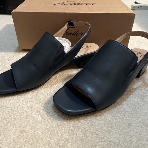 Trotters nila navy pelle - in,
