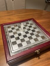 Scacchiera Con Scacchi In Vetro 