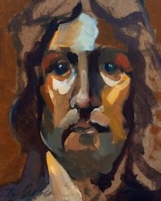 Dipinto Originale Ad Olio Firmato Dall'artista Ilaria La Preziosa, Di Gesù Di...