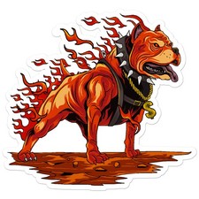 Pitbull cane corso flames - pitbull,