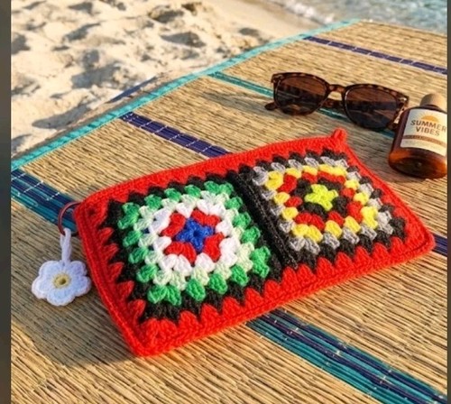 Borsa uncinetto granny - granny, square