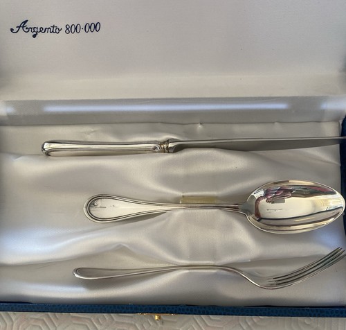 Argento 800 set posate bambino
