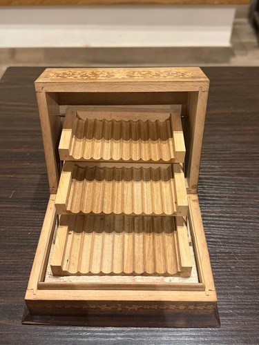 Cofanetto legno decorato - legno,