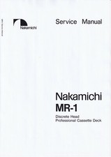 Manuale di servizio - Manuale di servizio per Nakamichi MR-1 