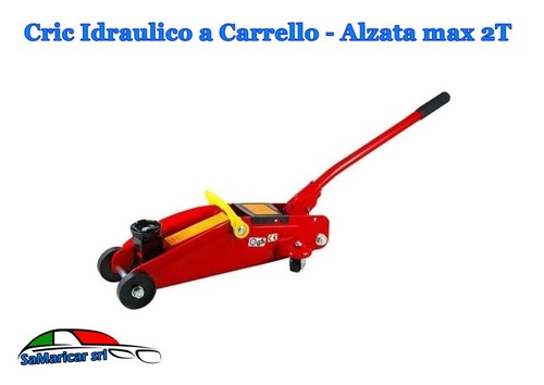 Cric idraulico carrello con - cric,