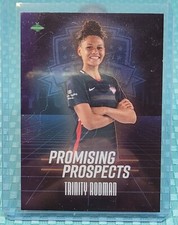 2021 Parkside NWSL Volume 1 Trinity Rodman RC Foil Blue Promising Prospects #1