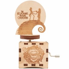 MUSIC BOX CARILLON THE NIGHTMARE BEFORE CHRISTMAS HALLOWEEN JACK SKELETRON SALLY