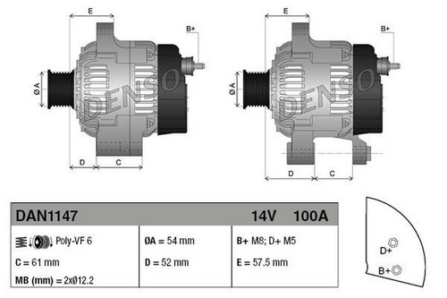Alternatore per lancia delta - alternatore,
