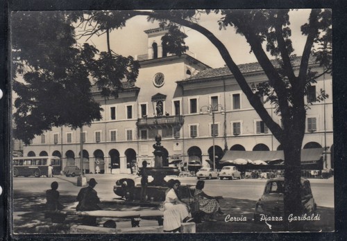 Cartolina cervia piazza - cartolina,