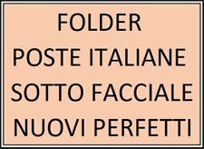 FOLDER POSTE ITALIANE SOTTO FACCIALE NUOVI PERFETTI