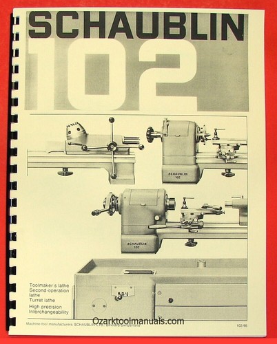 Schaublin manuale catalogo - schaublin,