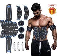 Elettrostimolatore addominali muscolare USB recharge Allenamento Fitness EMS