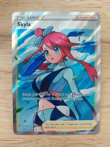 Carta pokemon skyla 072 - carta, 072/072