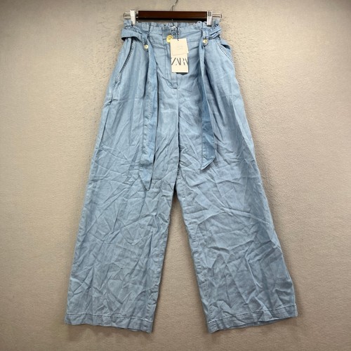 Pantaloni zara donna blu - pantaloni, m