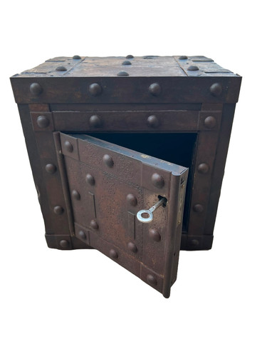 Cassaforte antica legno e - cassaforte,