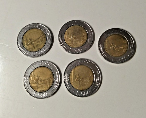Lotto monete 500 lire 1986 - lotto, 5