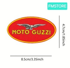 TOPPA PATCH TERMOADESIVA RICAMATA MOTO GUZZI LOGO COLLECTION RARO