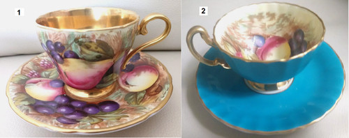 Tazza piattino frutta - piattino,
