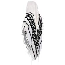 NUOVO Mofet Lana Tallit Yishtabach Chabad, 100% Lana Scialle Preghiera Cotone Seta