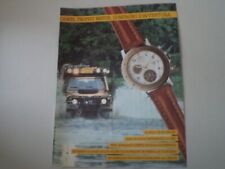 advertising Pubblicità 1990 OROLOGIO CAMEL TROPHY WATCH MULTICHRONO e LAND ROVER