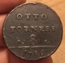 8 Tornesi 1796, Regno Di Napoli Ferdinando IV, Rif. 2778