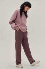 ZARA Pantalone malva vita