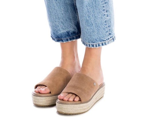 Ciabatte donna xti pelle - xti, camel